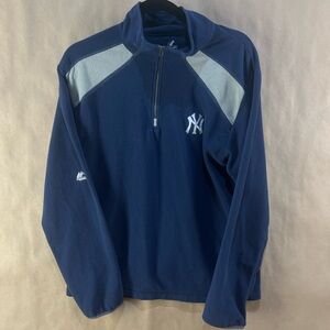 Majestic New York Yankees Blue & Grey Pullover (Size S)